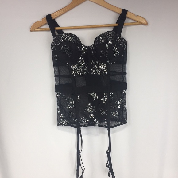 Rare Victoria’s Secret shine lace bustier corset - Picture 2 of 6